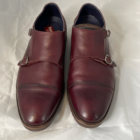 FLUCHOS Huellas Monk Strap Burgundy Cap Toe F0279 Genuine Leather Spain 43 EU - Picture 7 of 14